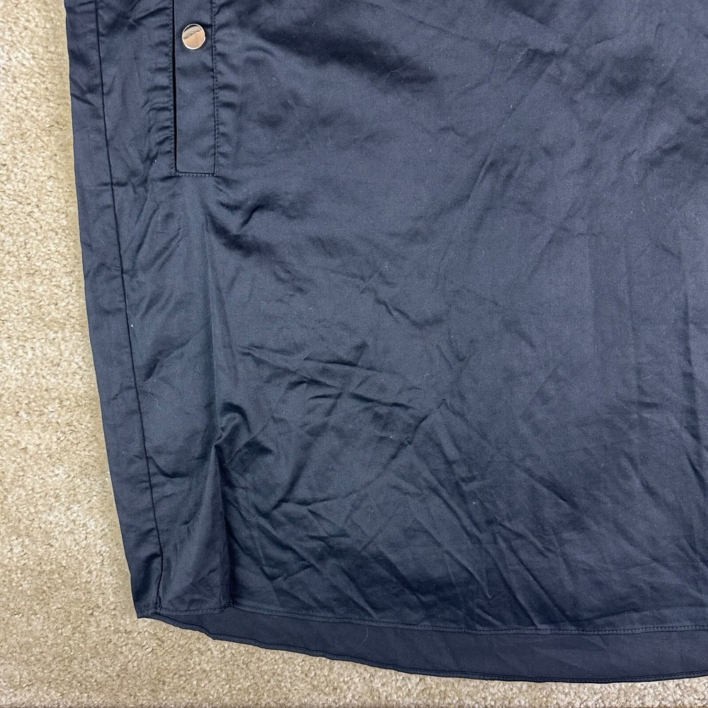 Tuckernuck Dress Womens XXL Black pockets collared snap 1/2 Button Front Midi - Picture 6 of 14